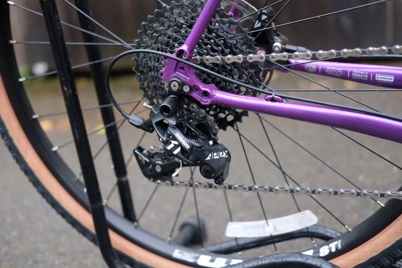 Genesis Fugio 20 Ex-Hire Steel Gravel Bike - Purple / Black-8